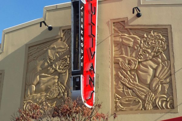 Installing large blade sign in Indy